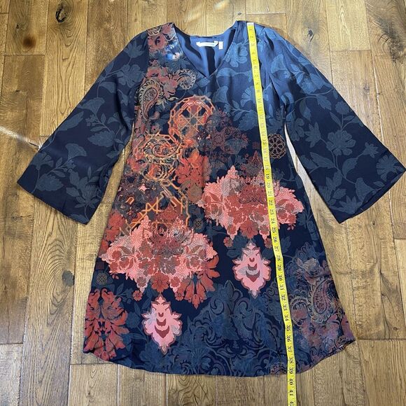 Soft Surroundings Santa Catarina Dress Long Sleeve Bohemian Women's Size XS - Picture 4 of 7